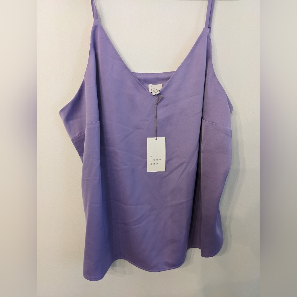 Lilac silky tank top